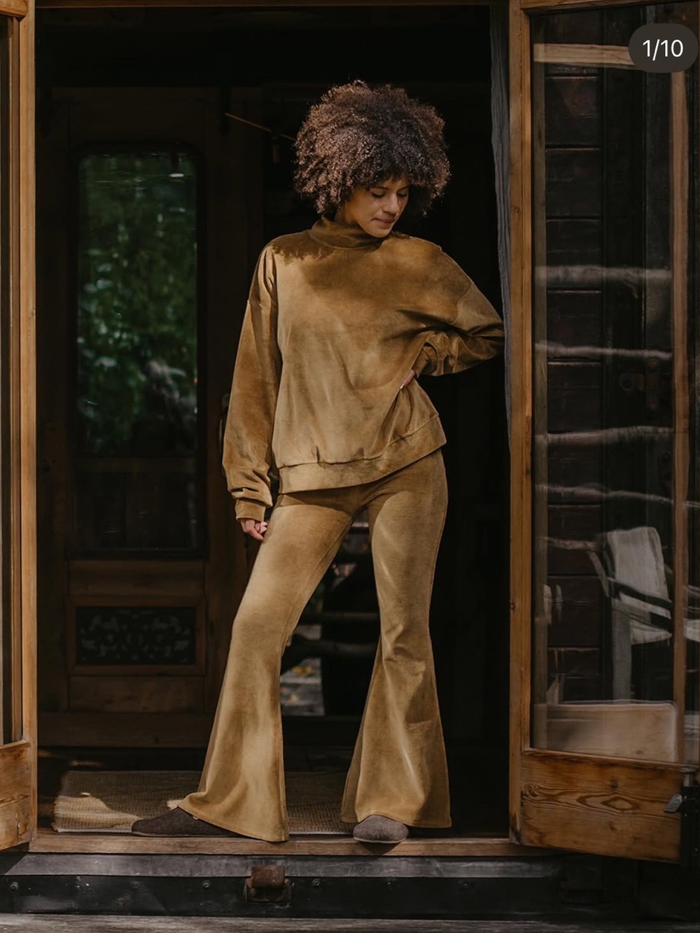 Simple Folk Velvet Flare Pants organic cotton perfect